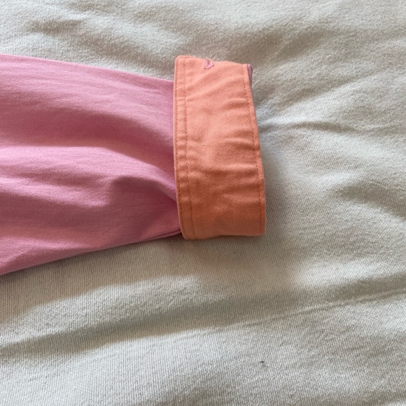 Quaker Factory Jacket Pink with Orange Trim Rhinestone buttons Size Large - Picture 12 of 14